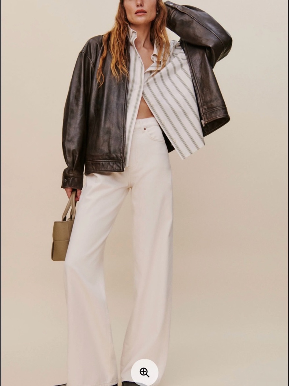 Reformation Cream Jeans - High-Rise 29
